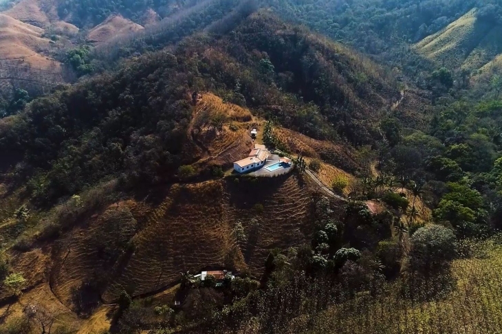 drone view of Finca Las Nubes home and land for sale samara guanacaste costa rica