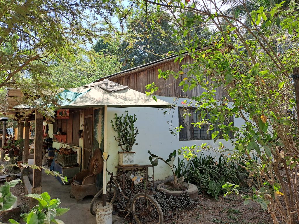 Front view of Casa de la Playa, home for sale at Samara Beach, Guanacaste, Costa Rica