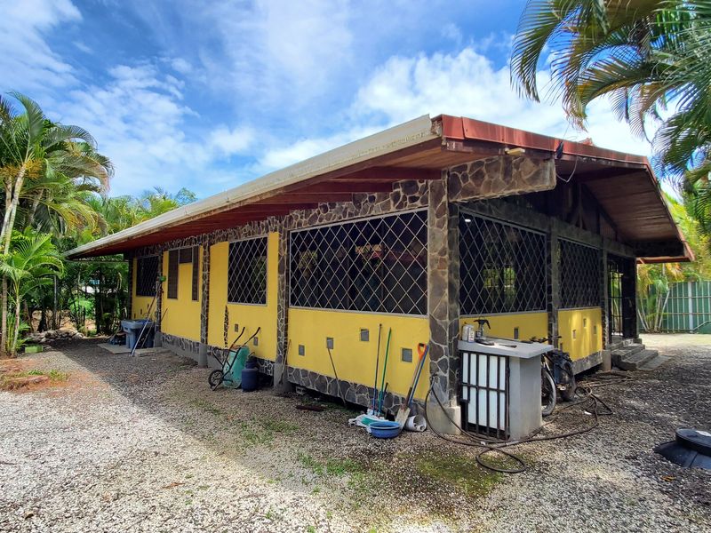 Behind Casa Sol, septic tank and outdoor sink, house for sale at Samara, Guanacaste, Costa Rica