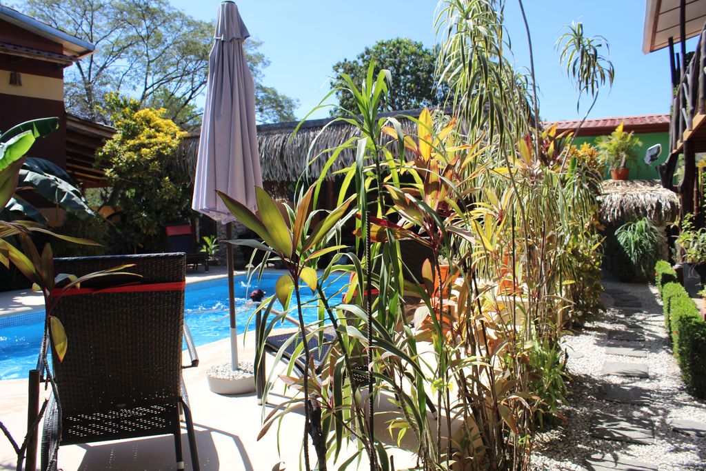 Plants of Hotel Las Palmas, business for sale at Samara Beach, Costa Rica