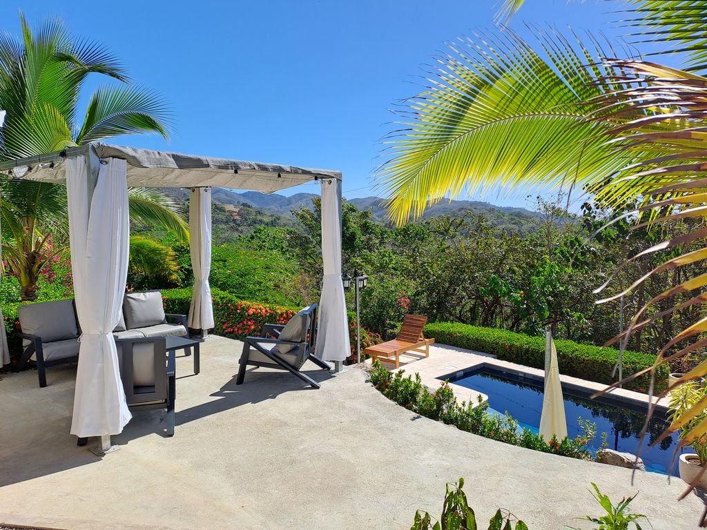 Pergola of Casa Bella Montaña, home for sale at Samara Beach, Guanacaste, Costa Rica