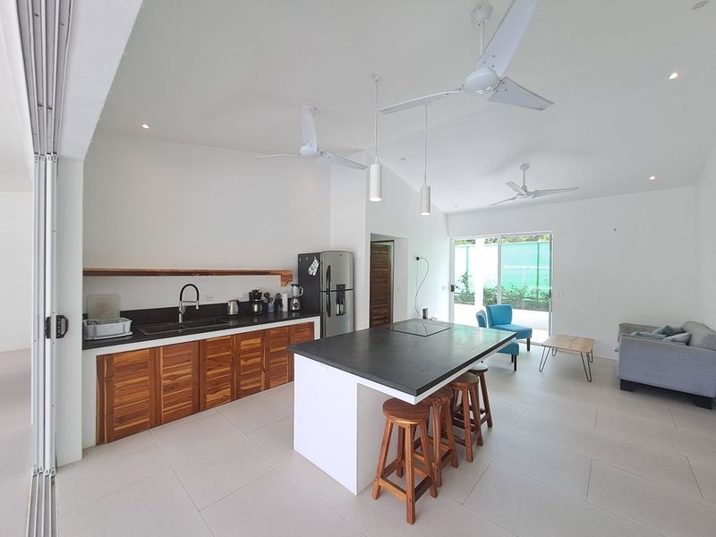 modern kitchen of Casa Mar y sol home for sale samara guanacaste costa rica