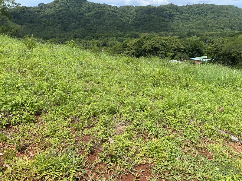 hilltop grass area at Lotes Rio El Carmen land for sale samara costa rica